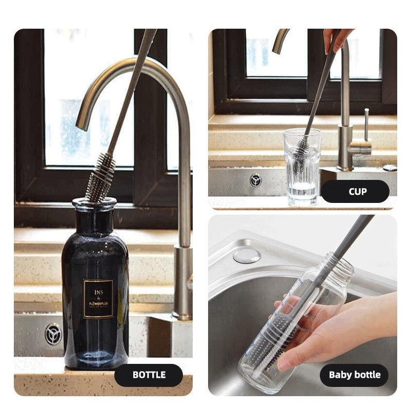 Silicone Long Handle Bottle & Cup Cleaning Brush