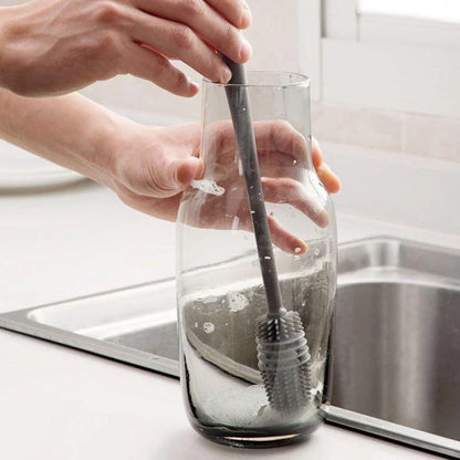 Silicone Long Handle Bottle & Cup Cleaning Brush