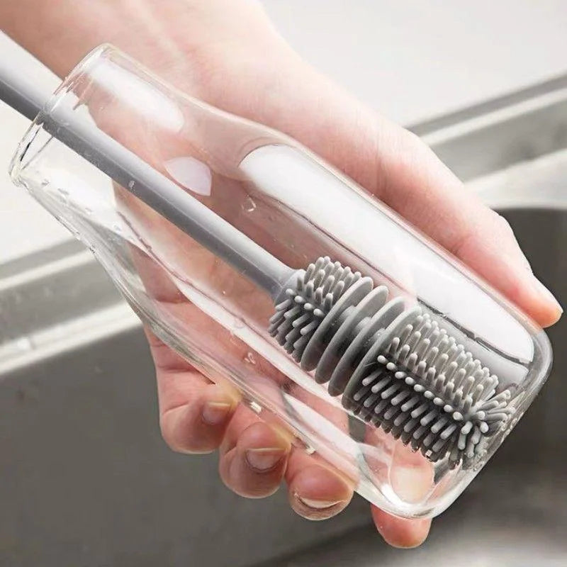 Silicone Long Handle Bottle & Cup Cleaning Brush