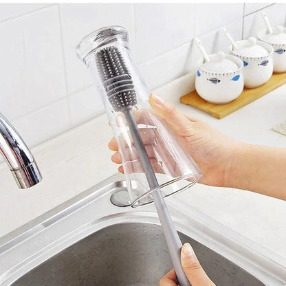 Silicone Long Handle Bottle & Cup Cleaning Brush